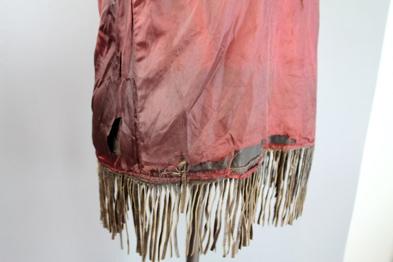 1950's Chocolate Brown Fringe Jacket - Suede Leat… - image 7