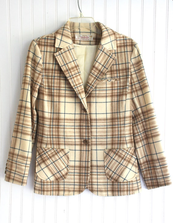 Pendleton - Young Pendleton - Wool Blazer - blue … - image 5