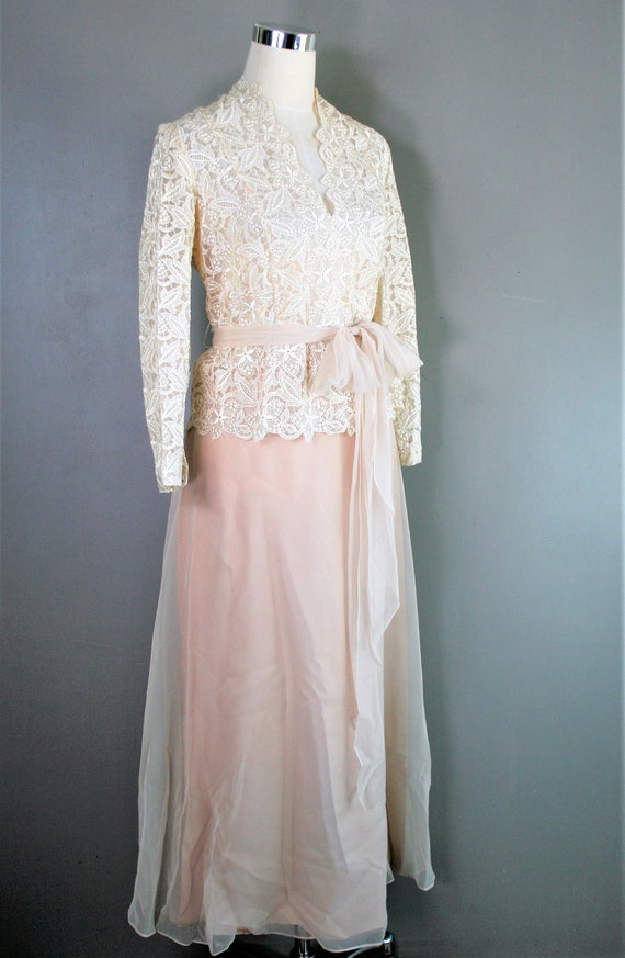 Oh Heavenly Day - Lace Bodice - Chiffon Blush Ski… - image 3