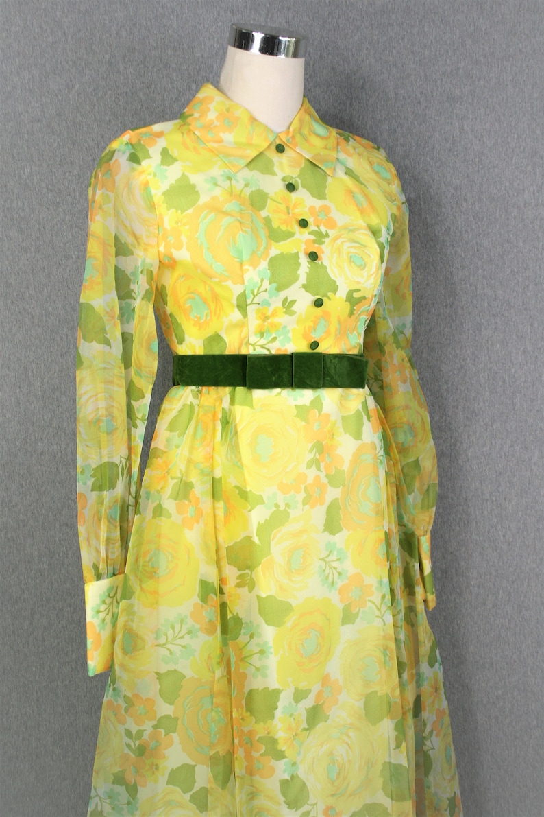 1960s Organza Ruffled Mini Party Dress main image 0