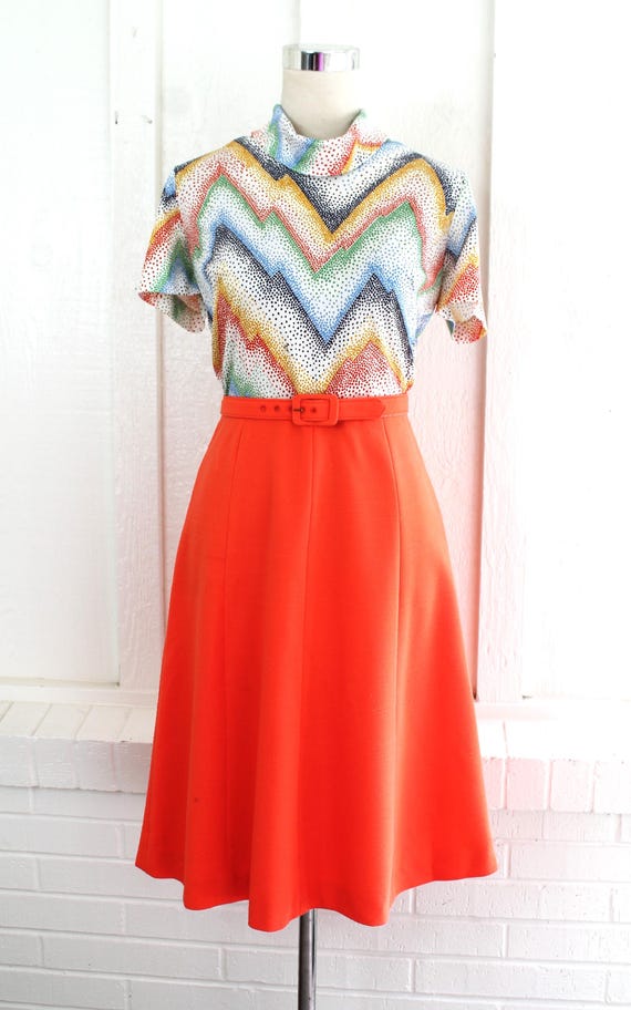 modcloth community brunch shirt dress Waist Side Story Fit & Flare Dress Fresh Pick / 3X main image 1