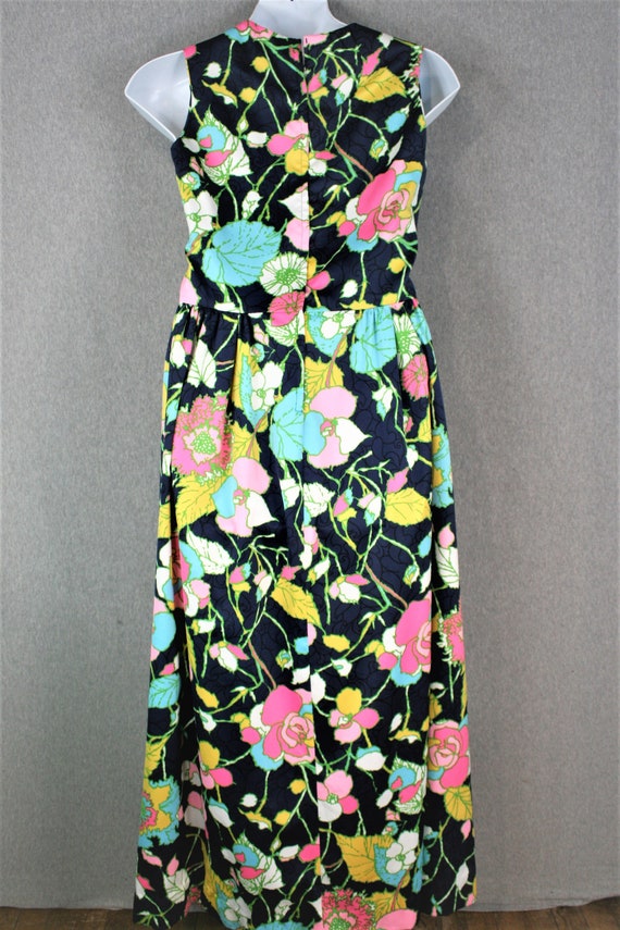 1980-90s - Floral - Party Dress - Hostess Dress -… - image 4