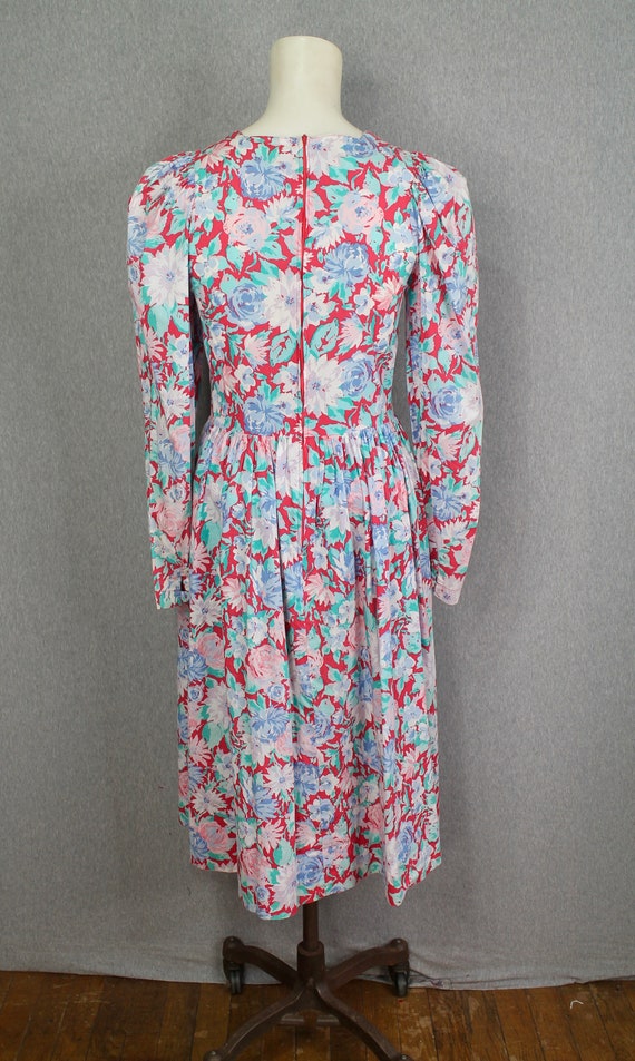 1980-90s - Laura Ashley Floral Dress - Cottagecore - … - Gem