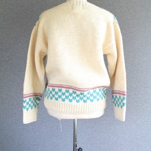 Cottagecore 1980s Little Lamb Spring Cardigan Wool by Woolrich Marked size S image 3