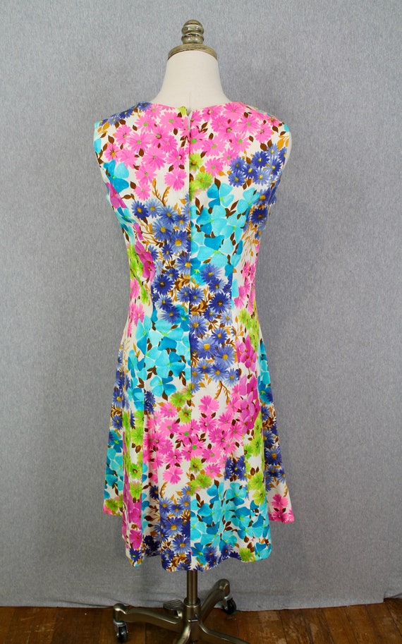 1960s Floral Sheath Dress by Jaree Classics - Pre… - image 3