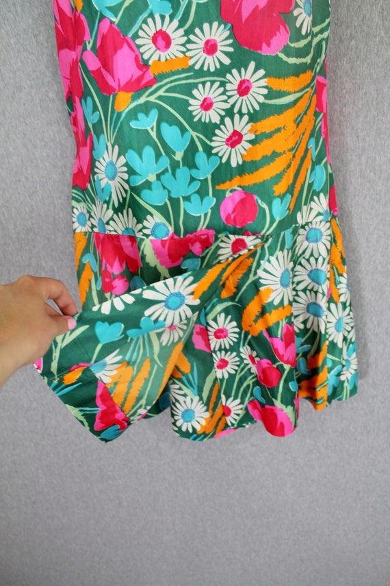 1960s Floral Romper - Retro, Mod -  Playsuit, Jum… - image 2