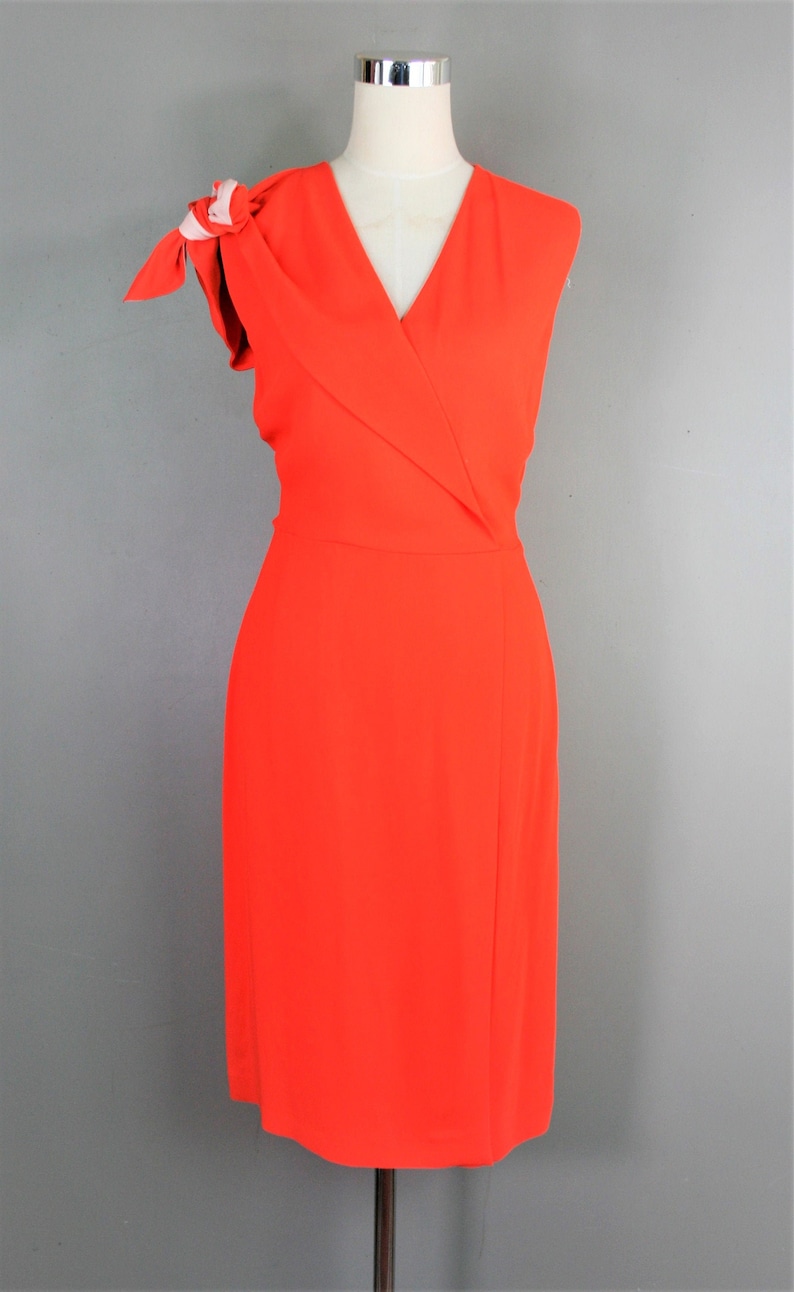 FENDI Orange Silk Crepe Marked size 44 Estimated size 12 image 1