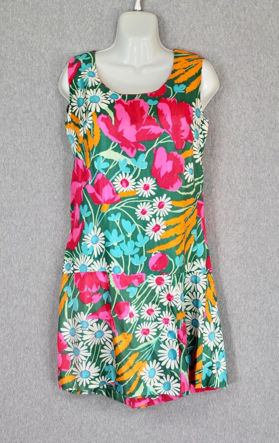 1960s Floral Romper - Retro, Mod -  Playsuit, Jum… - image 5