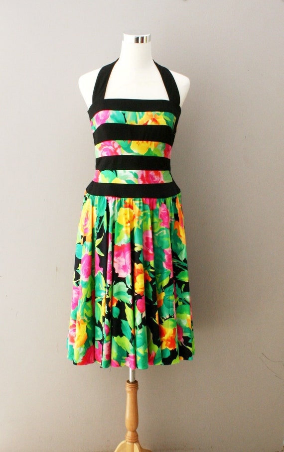 Let's Talk About ME - Cocktail Party Dress - Circa 1980s - by A J Bari -  Etsy