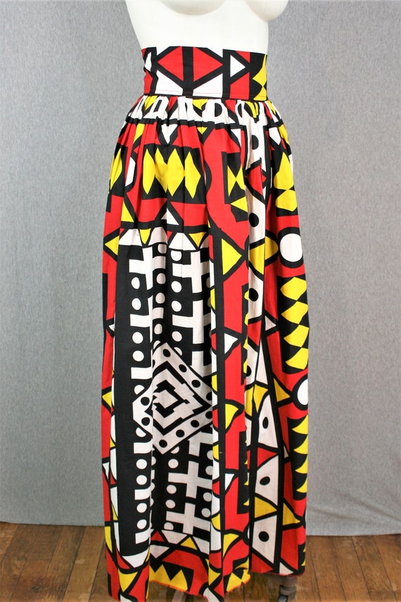 1980s "Material Girl" - Wide Waistband - Maxi Ski… - image 3