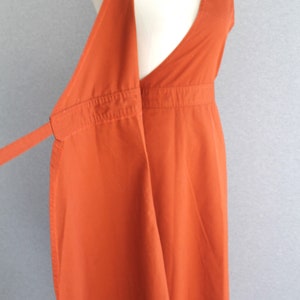 1970s Rust Wrap Dress Halter Dress by Fashion World Marked size M image 3