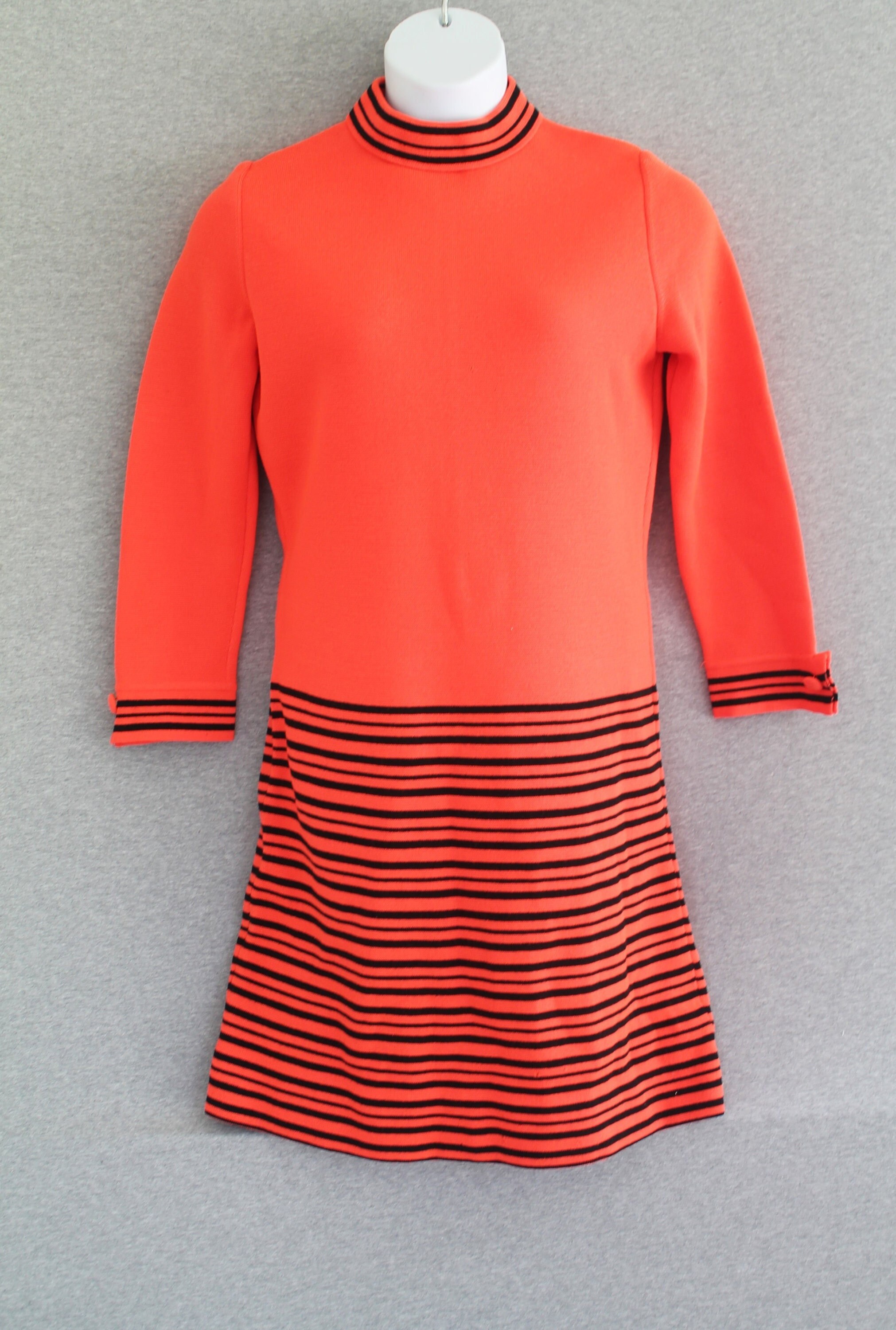 Safety Cone - Orange - 1960-70s - Mid Century Mod - Wool Knit - Estimated  Size L - British Hong Kong - Etsy