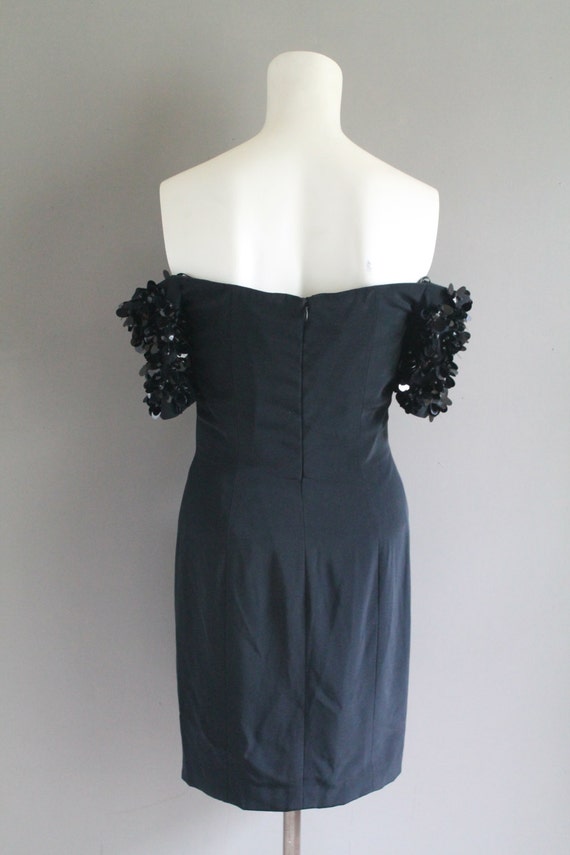 1980s Strapless Cocktail Dress - Sweetheart Neckl… - image 4