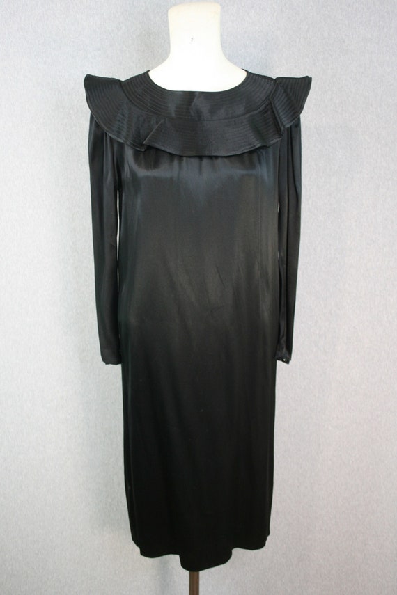1980-90s - ALBERT NIPON - Black - Cocktail Dress -