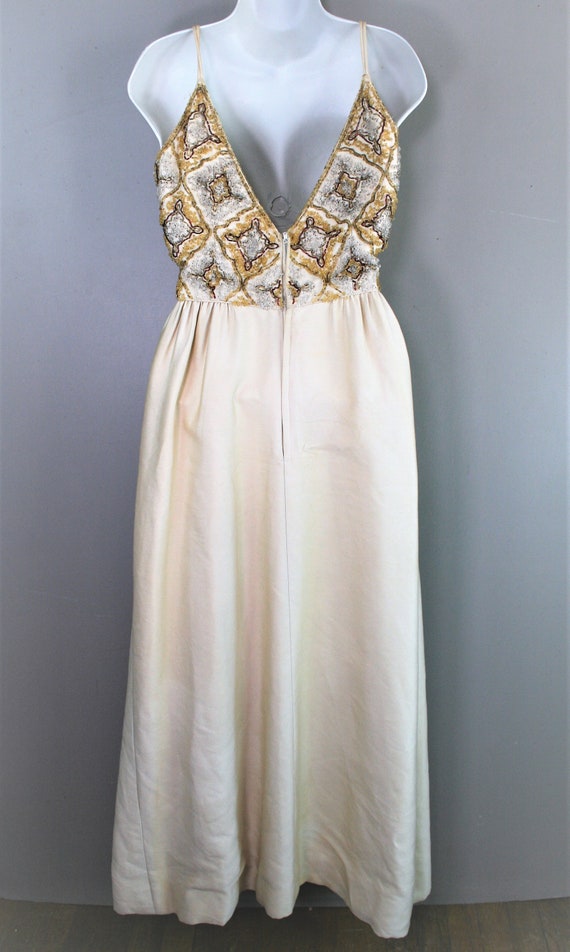 Malcolm Starr -1960's -  Beaded Evening Gown - Co… - image 6