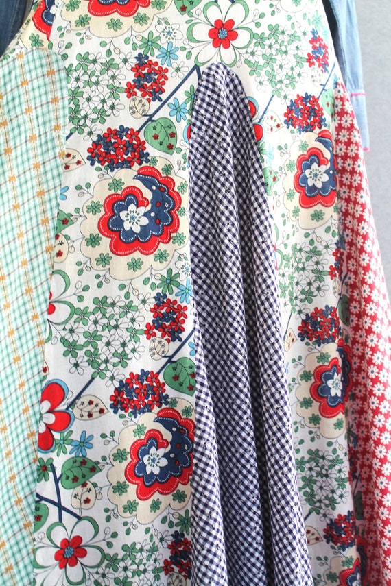 Double D Ranch -Patchwork - Circle Skirt - Maxi -… - image 4