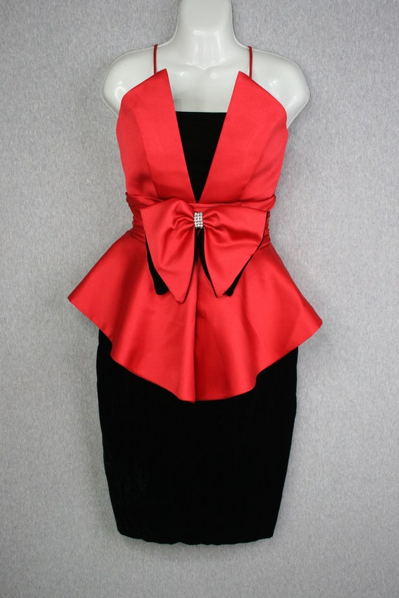 Saucy  - Red/Black - Cocktail Dress - Formal - by… - image 1