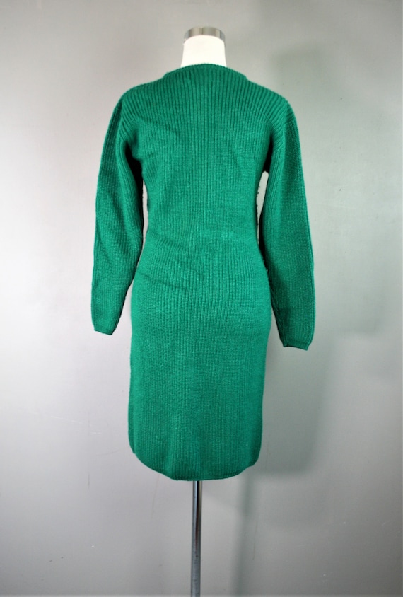 The Color of Money - Kelly Green Sweater Dress - … - image 4