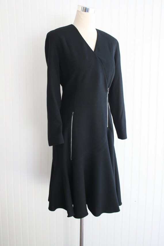 Zip It  - Circa 1980s - Wool Crepe - Lined - PSI … - image 2