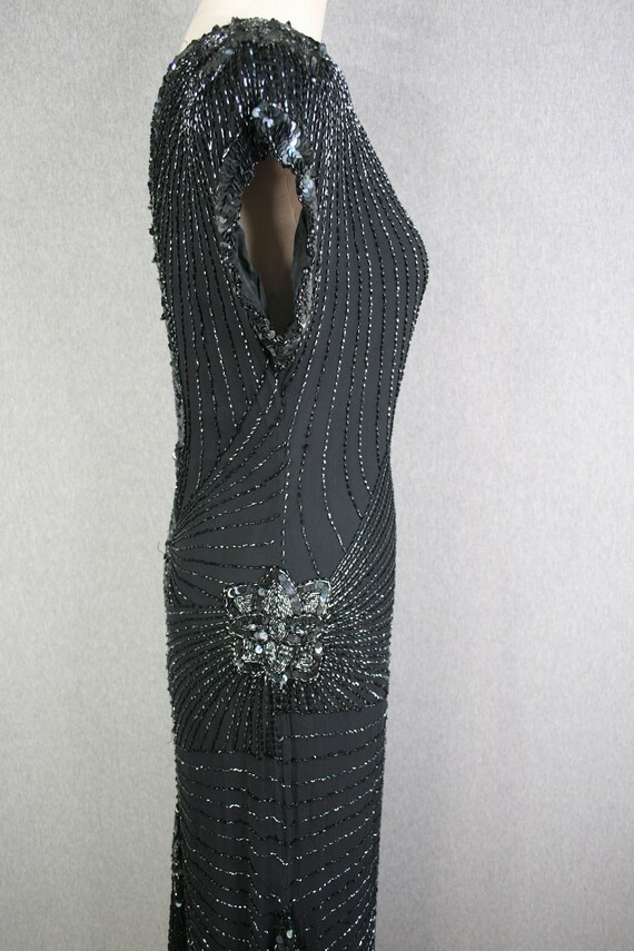 Nite Line - Beaded Cocktail Dress - Keyhole - Sexy - Marked Size 8 - Etsy