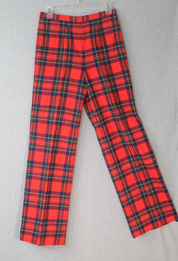 1960s Pendleton Wool Plaid Suit Set - Red Plaid S… - image 6