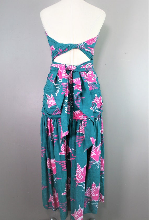 1980 - Cotton Batik - Sundress - by Barboglio - C… - image 5