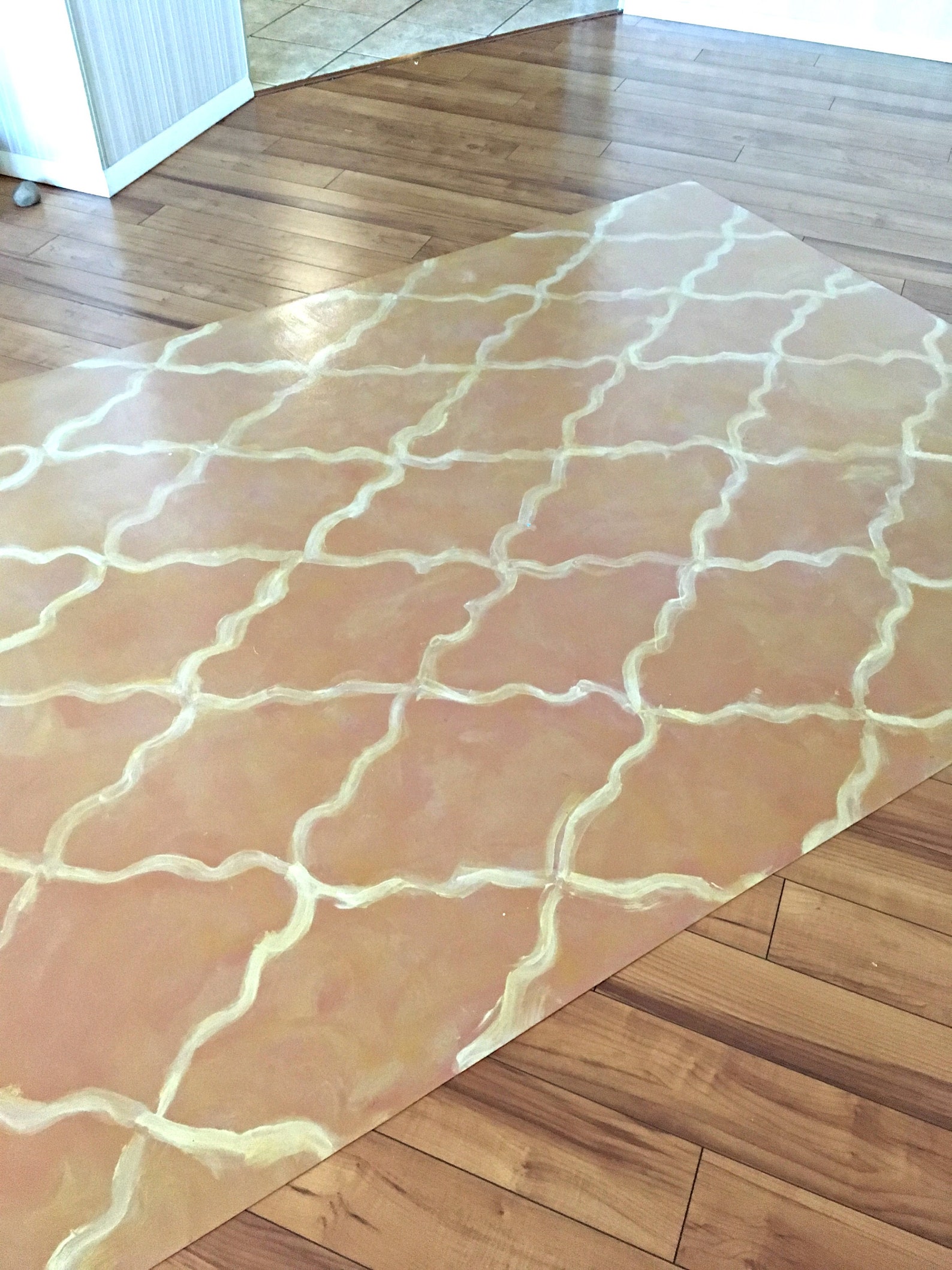 Floor cloth Vinyl Mat Hand Painted Kitchen Mat entry Mat Etsy