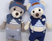 Crochet, Pattern, Patron, Tutorial, Amigurumi, NOUNOURS (French and English)