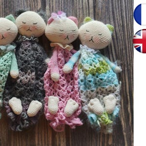 Crochet Amigurumi DOUDOU CHAT tutorial pattern French / English Version-PDF-Email delivery