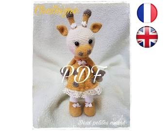 Patron tutoriel Crochet -Girafe-Amigurumi Français English Version-PDF-Email livraison