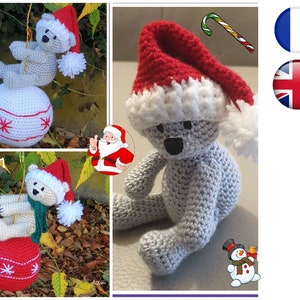 Christmas Ball Crochet Tutorial Pattern-Amigurumi French English Version-PDF-Email Delivery