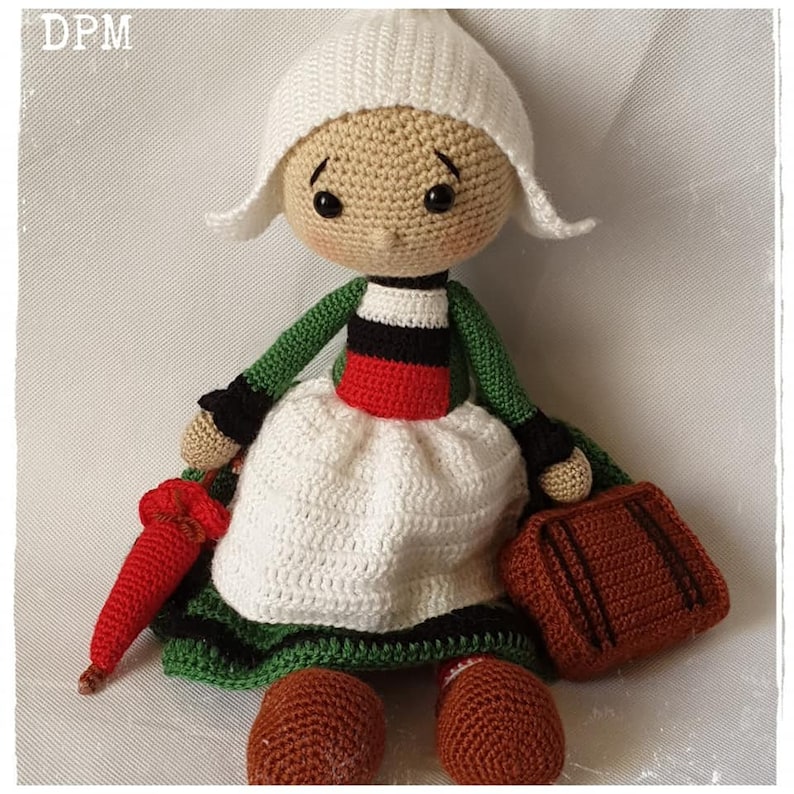 Patron tutoriel Crochet Bécassine-poupée-Amigurumi Français English Version-PDF-Email livraison image 2