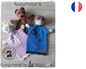 TUTORIELS, Marionnette Nounours, Nicolas et Pimprenelle