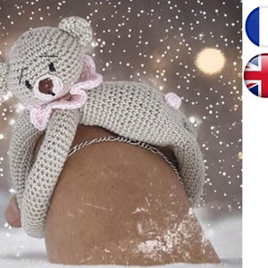 Crochet Bracelet-Bear-Amigurumi Tutorial Pattern French English Version-PDF-Email delivery