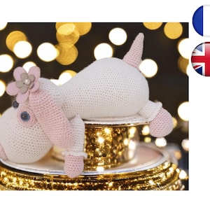 Crochet Tutorial Pattern -Dog-Amigurumi French English Version-PDF-Email Delivery