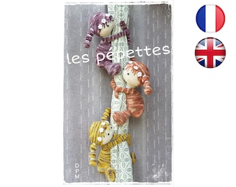 Crochet tutorial pattern Pépettes-Rideaux-Amigurumi French English Version-PDF-Email delivery