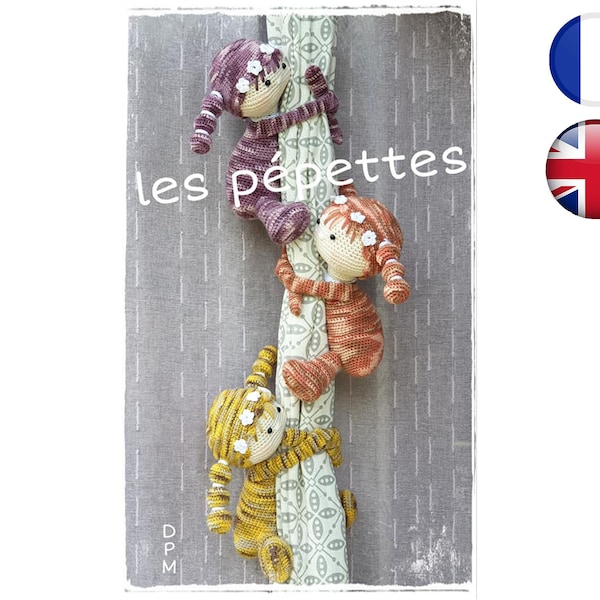 Patron tutoriel Crochet Pépettes-Rideaux-Amigurumi Français English Version-PDF-Email livraison