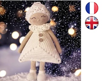 Häkelanleitung für Pralinenpuppen, Amigurumi, Französisch-Englische Version, PDF, E-Mail-Versand