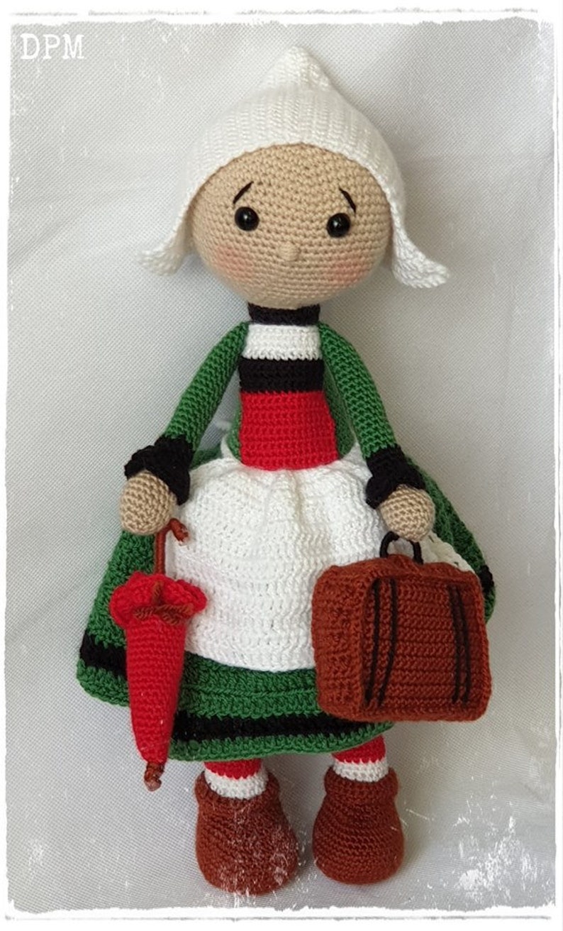 Patron tutoriel Crochet Bécassine-poupée-Amigurumi Français English Version-PDF-Email livraison image 4