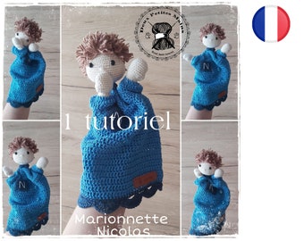 Puppet Nicolas Amigurumi/Crochet Pattern-English/English Version-PDF-Email Delivery