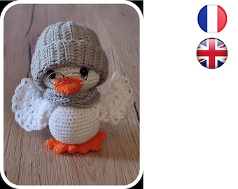 Patron tutoriel Crochet YANG le canard Amigurumi Français/Anglais Version-PDF-Email livraison