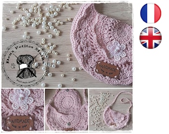 Patron tutoriel Crochet Sac Demi-lune Amigurumi Français/Anglais Version-PDF-Email livraison