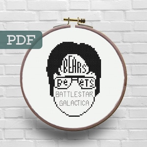 Dwight Schrute Cross Stitch Pattern - The Office Cross Stitch Pattern - Bears Beets Battlestar Galactica Cross Stitch Pattern