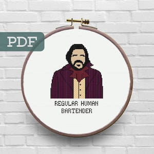 Laszlo Cravensworth Cross Stitch Pattern - What We Do in The Shadows (PDF Pattern)