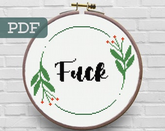 Snarky kruissteekpatroon – Subversief citaat (pdf-patroon)