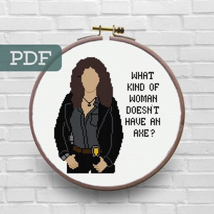 Rosa Diaz Cross Stitch Pattern - Brooklyn 99 Cross Stitch Pattern - Tv Shows Cross Stitch Pattern - Brooklyn Nine nine Cross Stitch