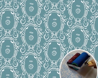 Set of Abstract Patterned Paint Roller, Mirror Pattern Paint Roller, Texture Paint Roller Patterns, Decorative Paint Roller, Wall Decoration