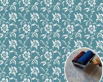 Set of Floral Patterned Paint Roller for Wall Decoration, Flower Pattern Paint Roller, Texture Paint Roller Patterns Decorative Paint Roller