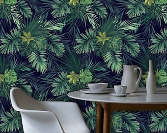 jungle wallpaper etsy