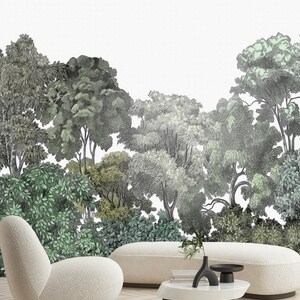 Green Bellewood Wallpaper Mural Peel and Stick on Etsy